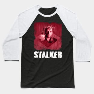 Tarkovsky's Tapestry Embrace the Enigma with STALKERs Movie-Themed Wearable Art Baseball T-Shirt